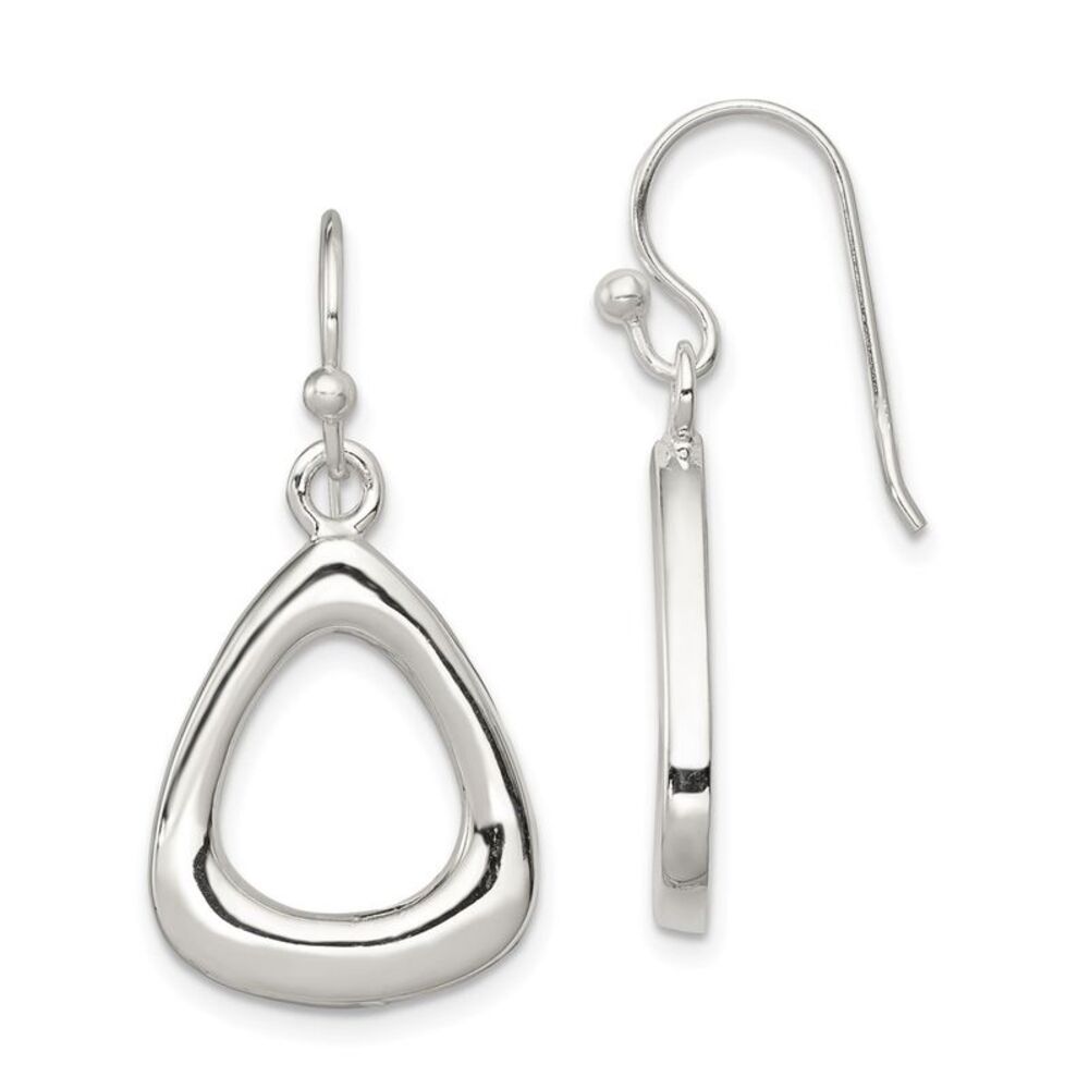 Kazi Luxury Sterling Silver Polished Triangular S… - image 1